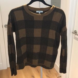 Madewell XS brown and white sweater